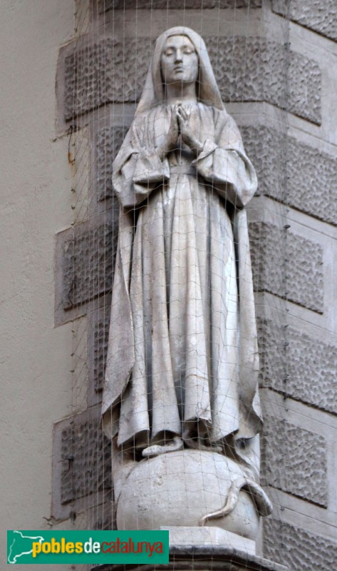 Barcelona - Rambla de Catalunya, 104. Immaculada (Llimona)