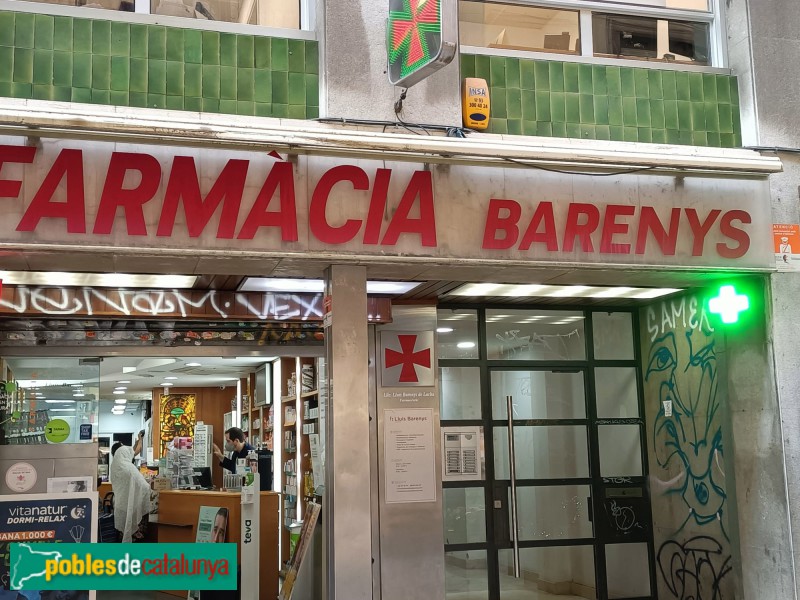 Barcelona - Vitrall de la Farmàcia Barenys