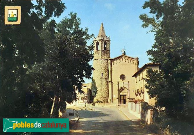 Santa Maria de Palautordera - Església de Santa Maria. Postal antiga