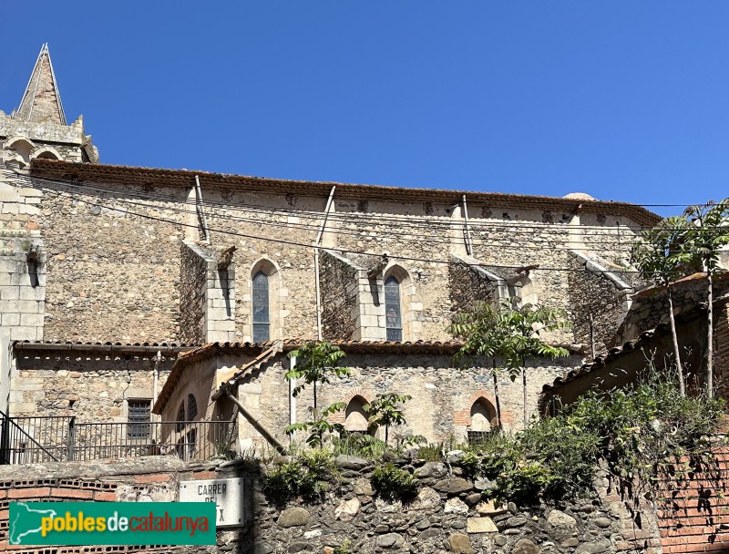 Santa Maria de Palautordera - Església de Santa Maria. Façana lateral