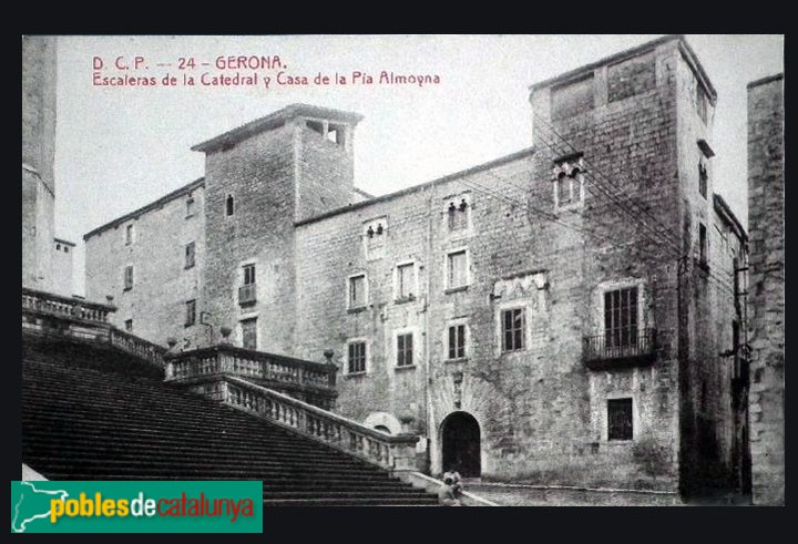 Girona - Pia Almoina. Postal antiga