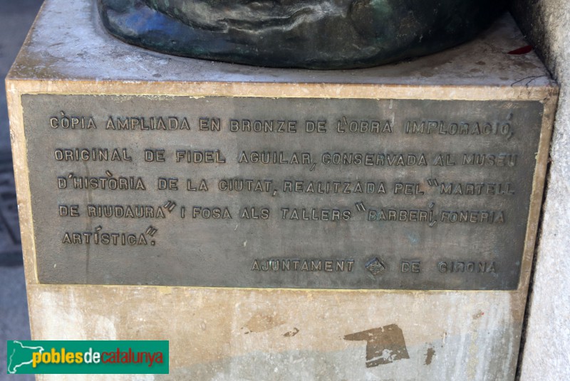 Girona - Monument al centenari de Fidel Aguilar