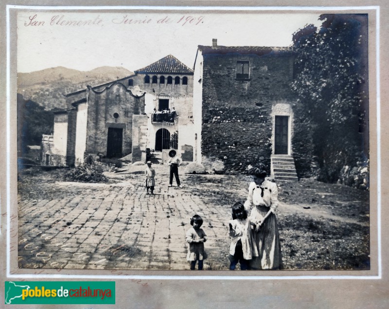 Sant Climent de Llobregat - Masia Molins. Fotografia de 1909