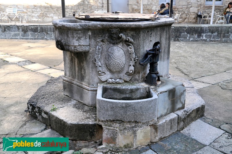 Girona - Convent de Sant Domènec. Pou barroc al claustre petit