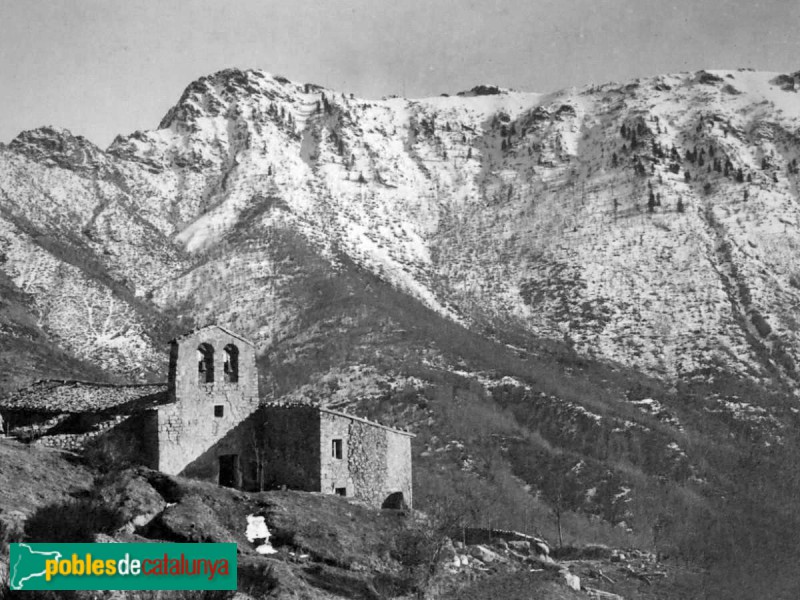 Montseny - Ermita de Sant Marçal. Postal antiga