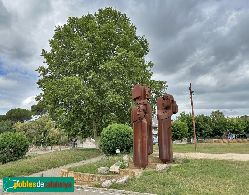 Bigues i Riells del Fa - Escultura <i>La família i el temps</i>