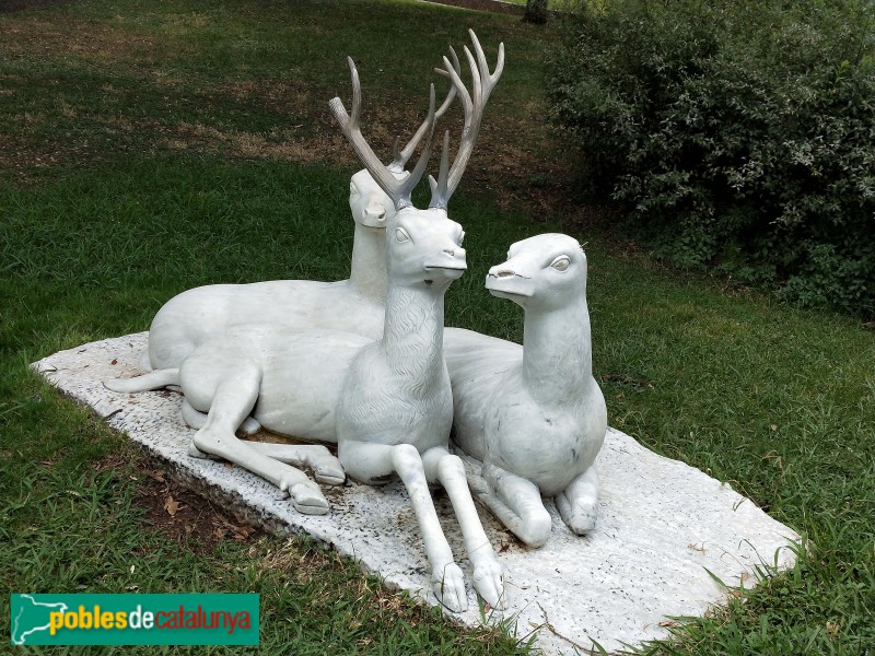 Barcelona - Escultures d'animals als Jardins Vicens Vives