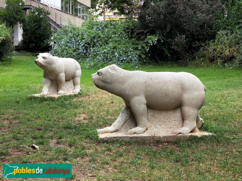 Barcelona - Escultures d'animals als Jardins Vicens Vives