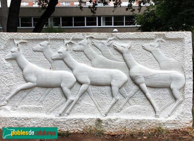 Barcelona - Escultures d'animals als Jardins Vicens Vives