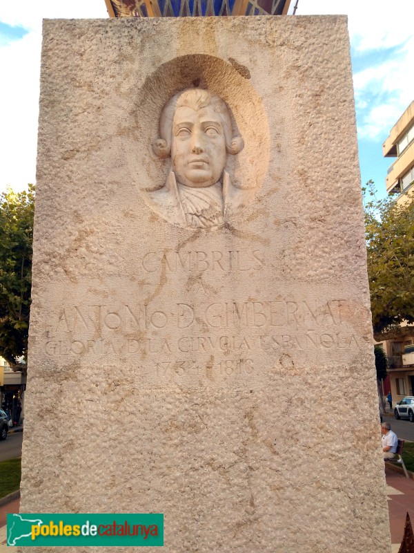 Cambrils - Monument a Antoni de Gimbernat