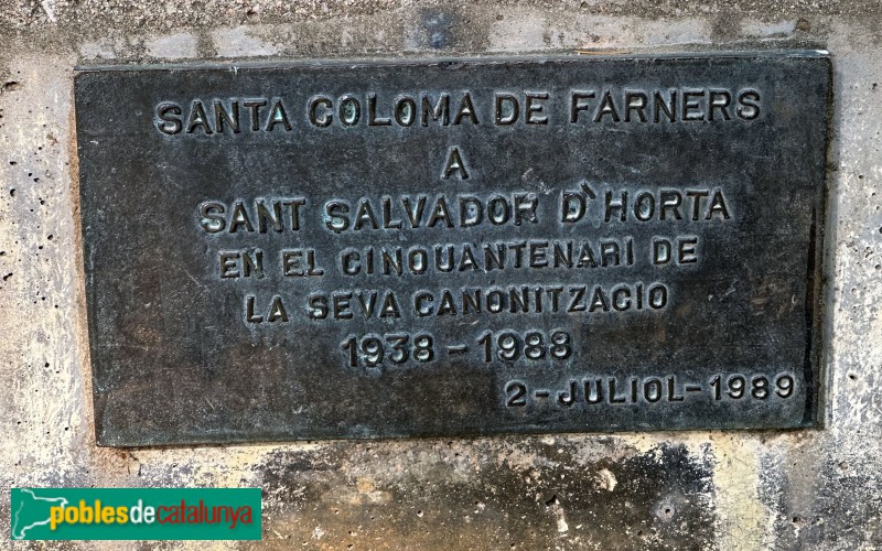 Santa Coloma de Farners - Monument a Sant Salvador d´Horta