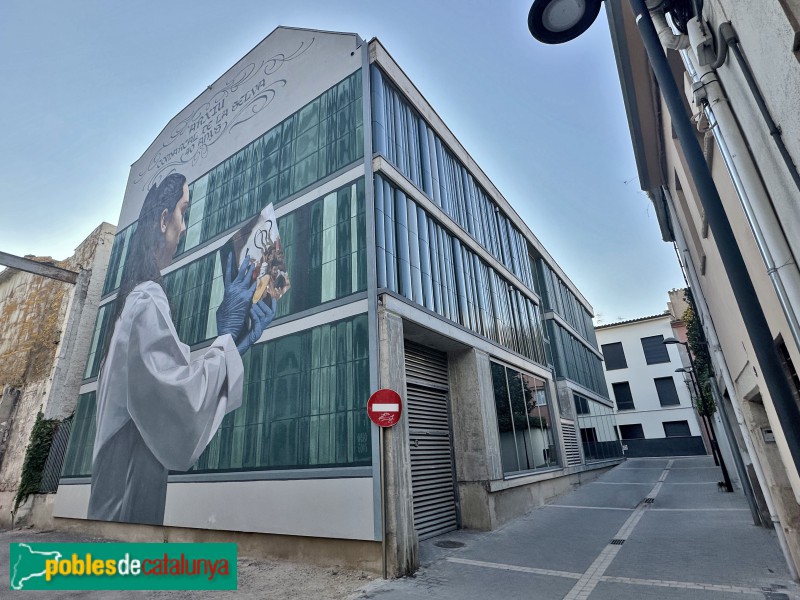 Santa Coloma de Farners - Mural de l'Arxiu Comarcal