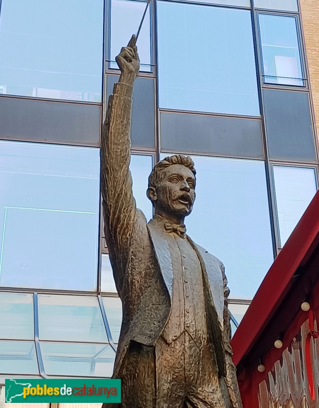 Barcelona - Escultura dedicada a Lluís Millet