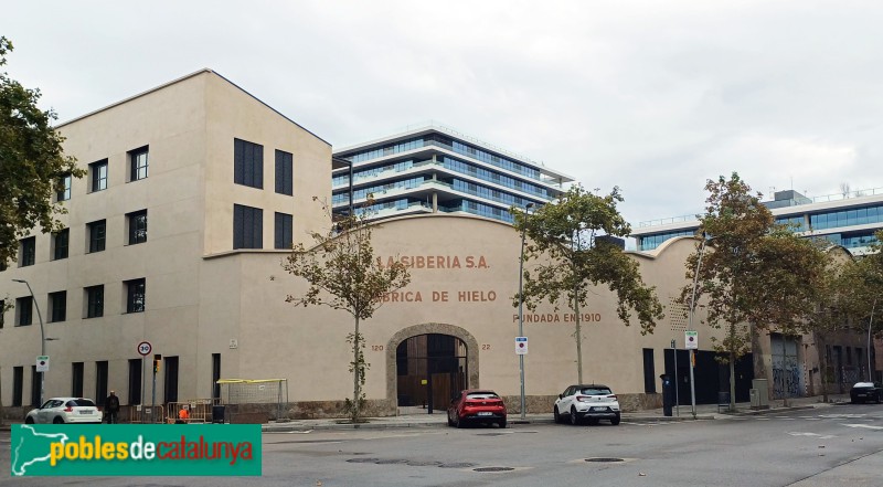 Barcelona - Fàbrica de Gel La Sibèria. Cantonada Dr. Trueta / Àvila