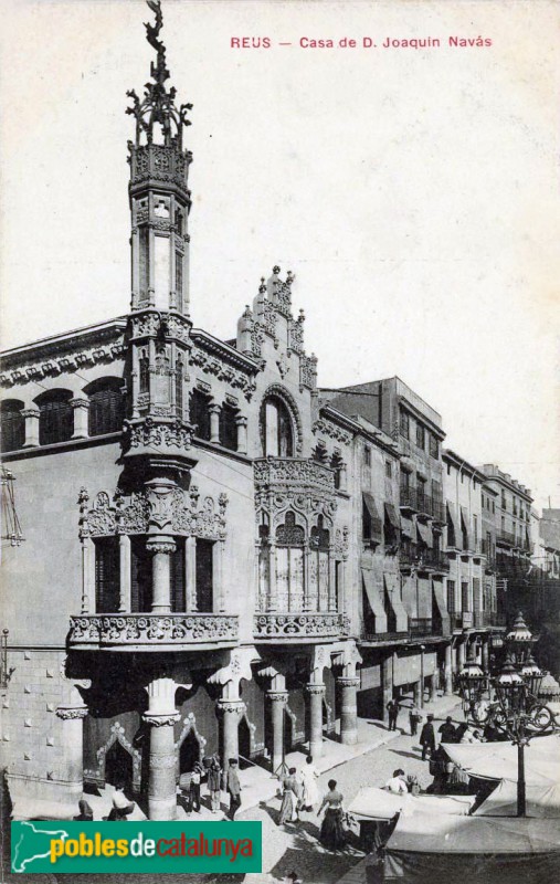 Reus - Casa Navàs. Postal antiga