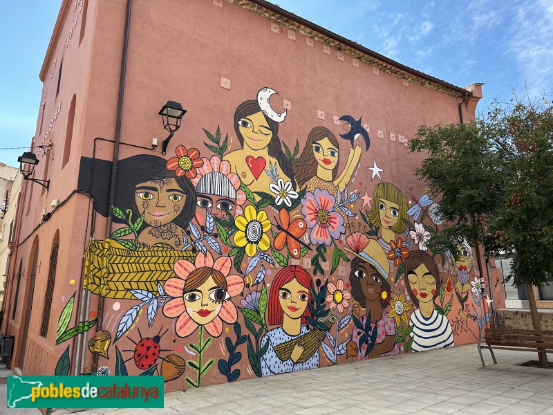 Riudoms - Mural dedicat a les dones