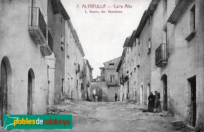 Altafulla - La Vila Closa. Postal antiga