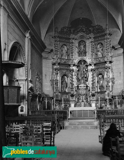 Castellvell del Camp - Església de Sant Vicenç. Antic altar barroc