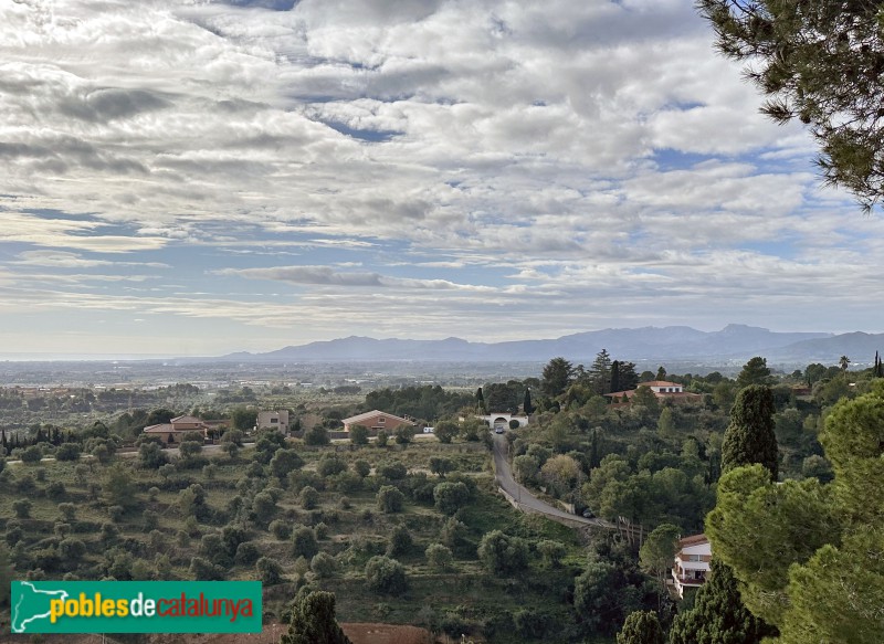 Castellvell del Camp - Panoràmica des de l'ermita de Santa Anna. Panoràmica