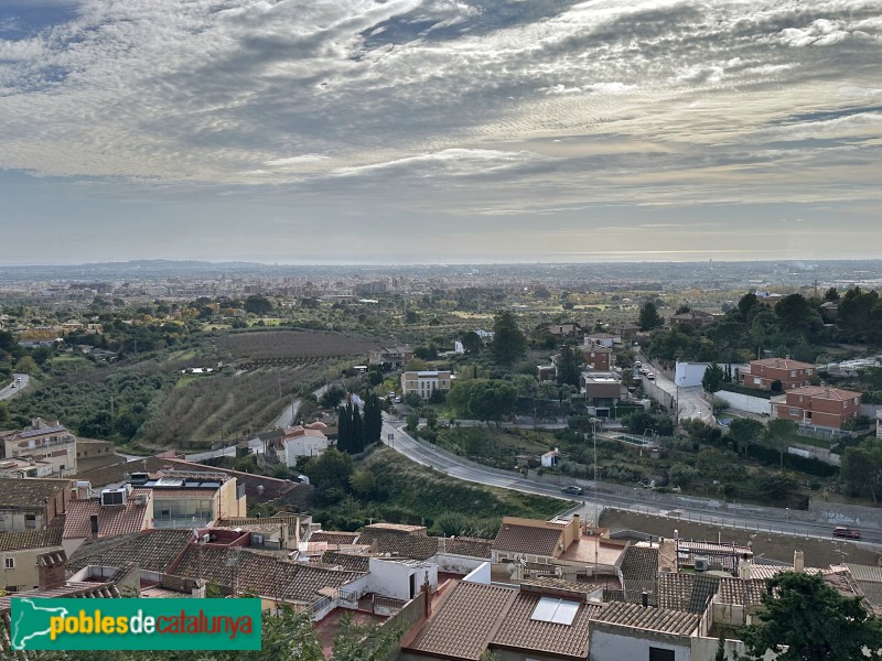 Castellvell del Camp - Panoràmica des de l'ermita de Santa Anna. Panoràmica