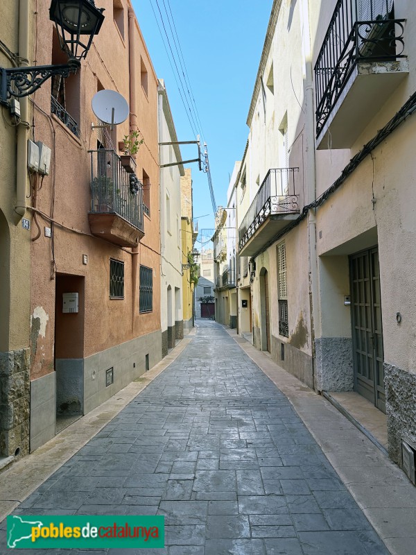 Les Borges del Camp - Un carrer del nucli antic