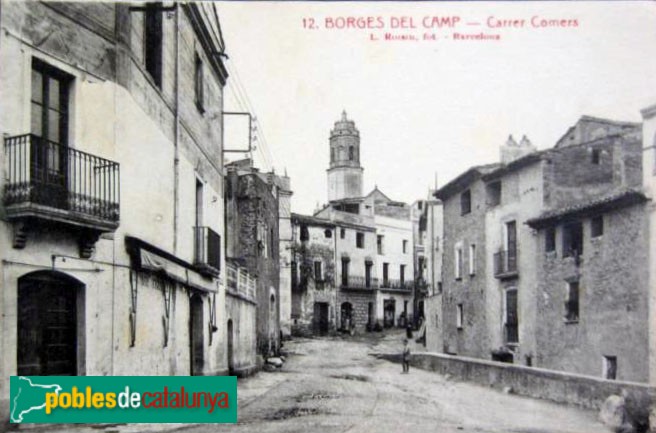 Les Borges del Camp - Postal antiga