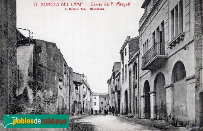 Les Borges del Camp - Postal antiga