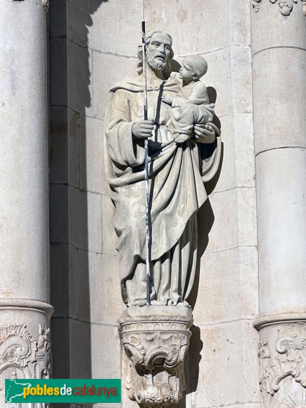 Les Borges del Camp - Església de l'Assumpció de Santa Maria. Imatge de Sant Josep