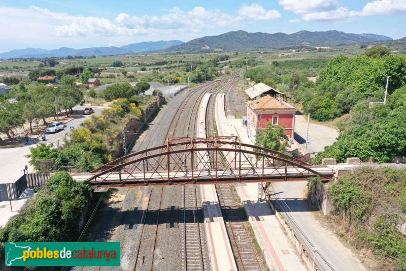 Les Borges del Camp - Pont de Ferro i estació