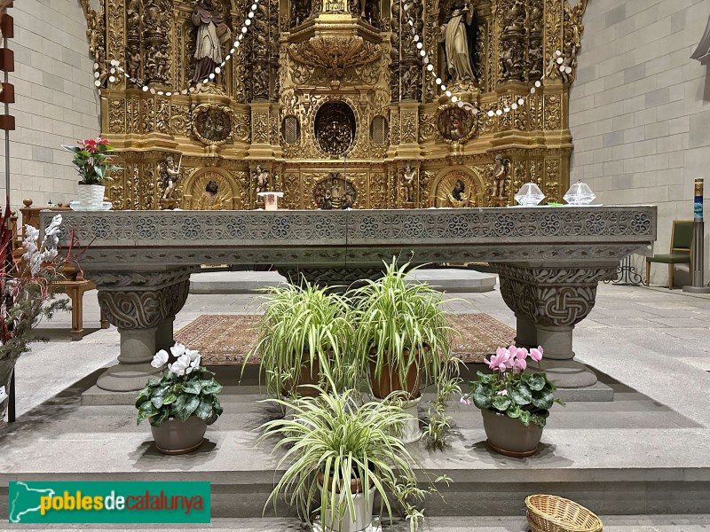 Cassà de la Selva - Restes de l'església romànica de Sant Martí. Altar