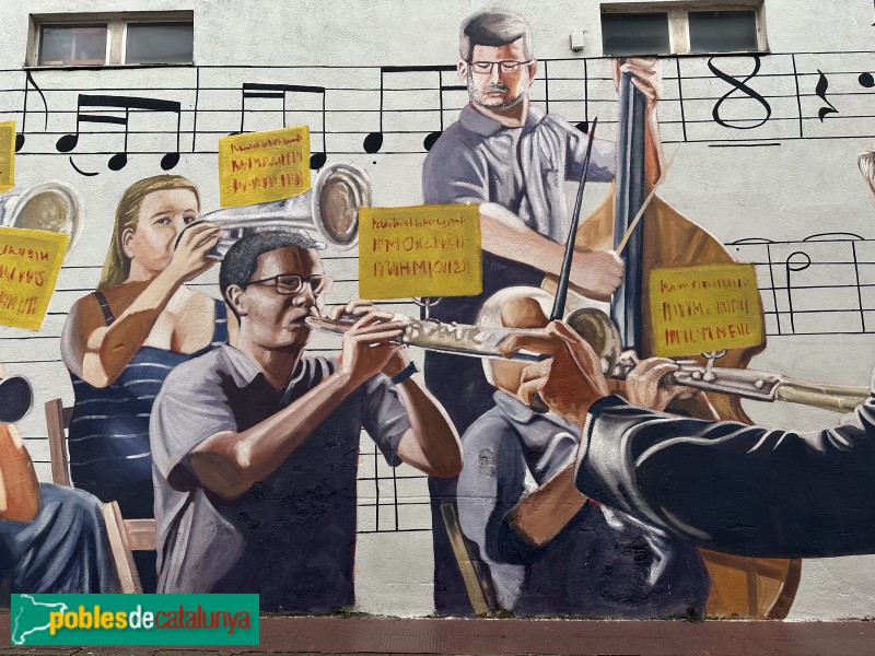 Cassà de la Selva - Mural del carrer del Molí