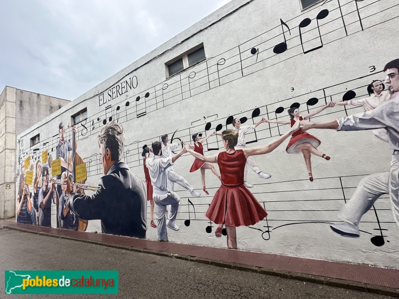 Cassà de la Selva - Mural del carrer del Molí